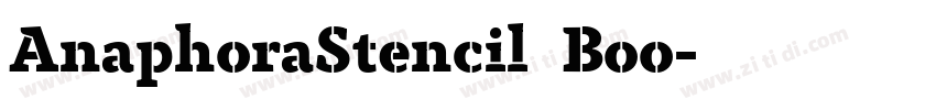 AnaphoraStencil  Boo字体转换